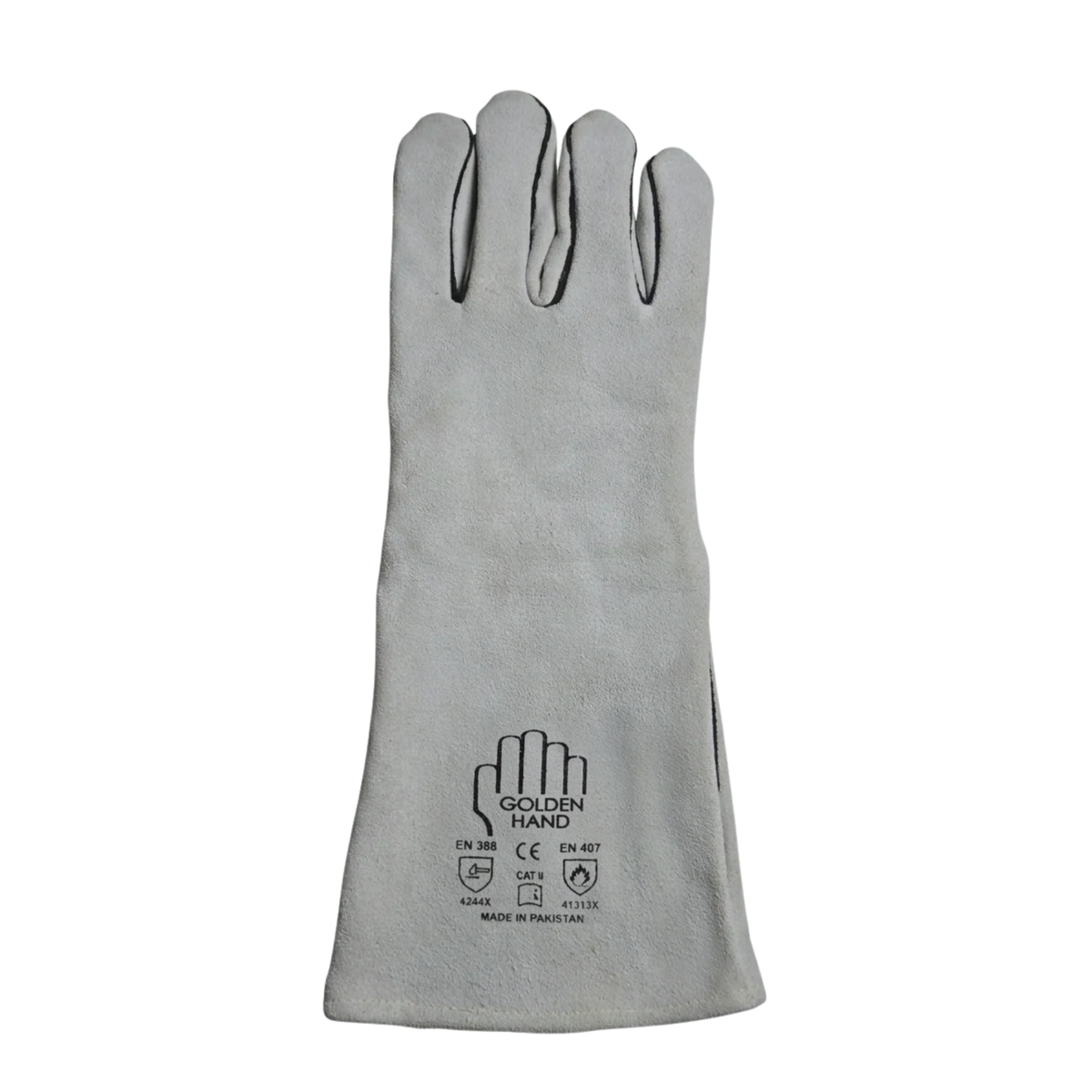 MSI-Welding Double Palm Safety Gloves | Heavy-Duty Reinforced Gauntlets