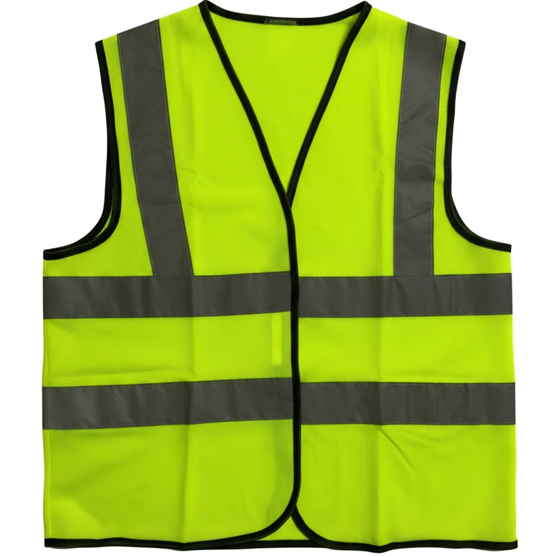 MSV-012 Regular Safety Vest with Shoulder Straps | Hi-Vis Mesh Waistcoat
