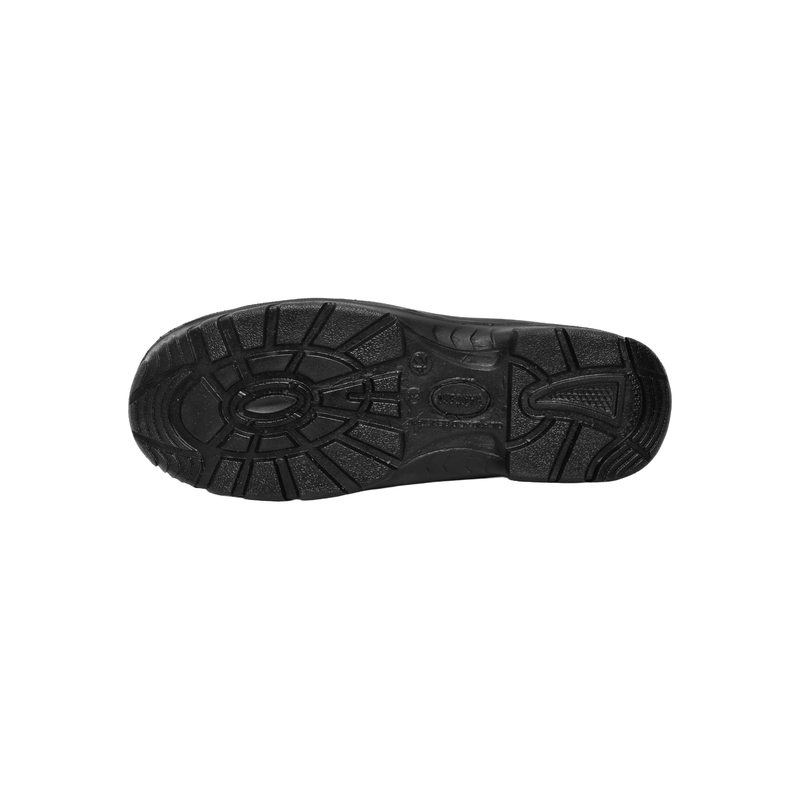 MSI-502 Black Leather Safety Shoes | Steel Toe, High Ankle Work Boots