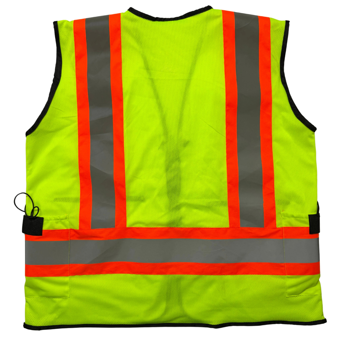 MSV-022 Multi-Pocket Contrast Reflection Safety Vest | Heavy-Duty Mesh Waistcoat
