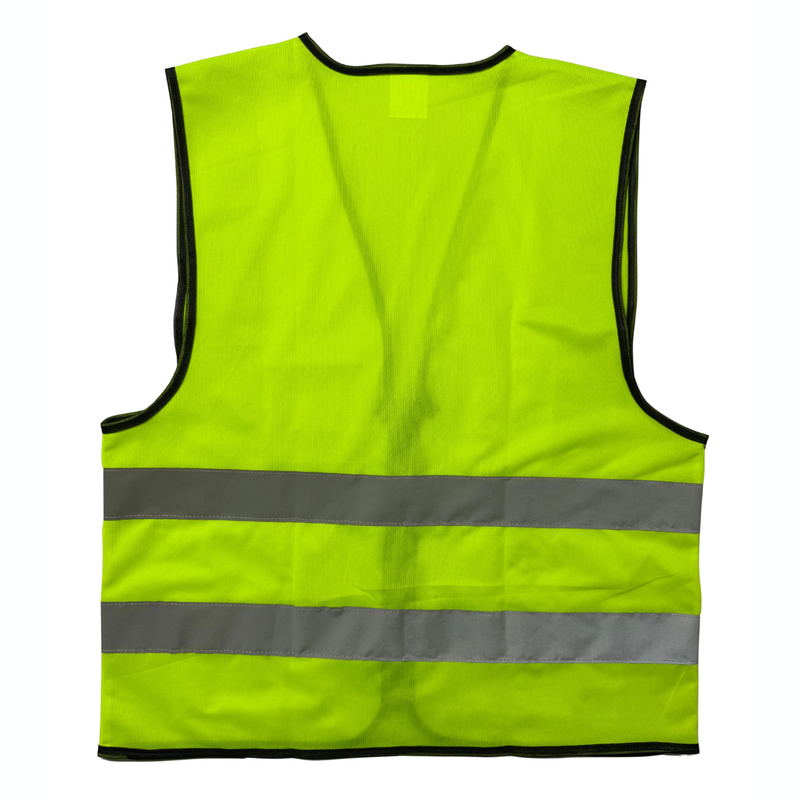 MSV-013 Regular Safety Vest | Multi-Pocket Reflective Mesh Waistcoat with Zipper