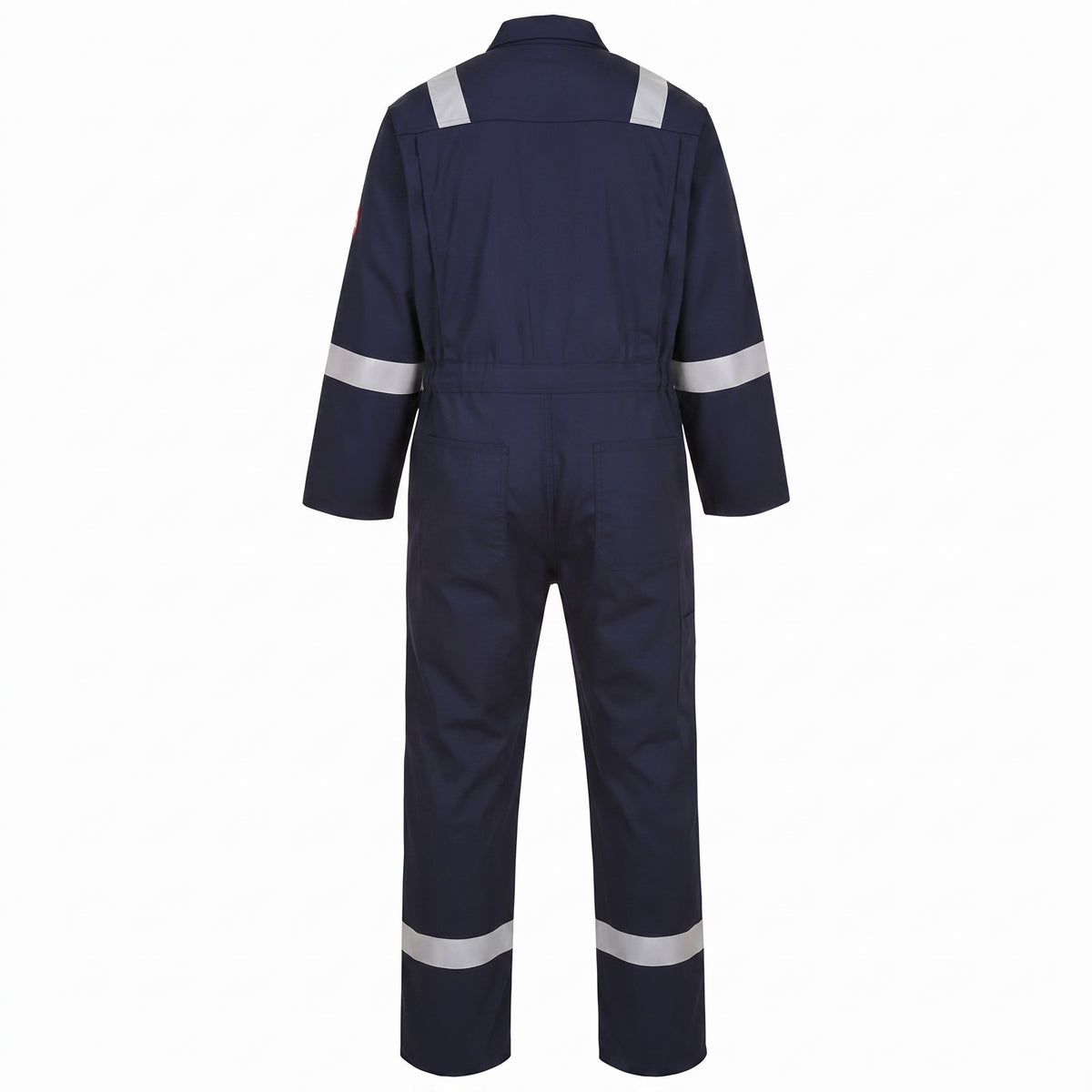Burly-Heavy-Duty Reflective Full-Body Coverall | Blue Boiler Suit with Hi-Vis Tapes
