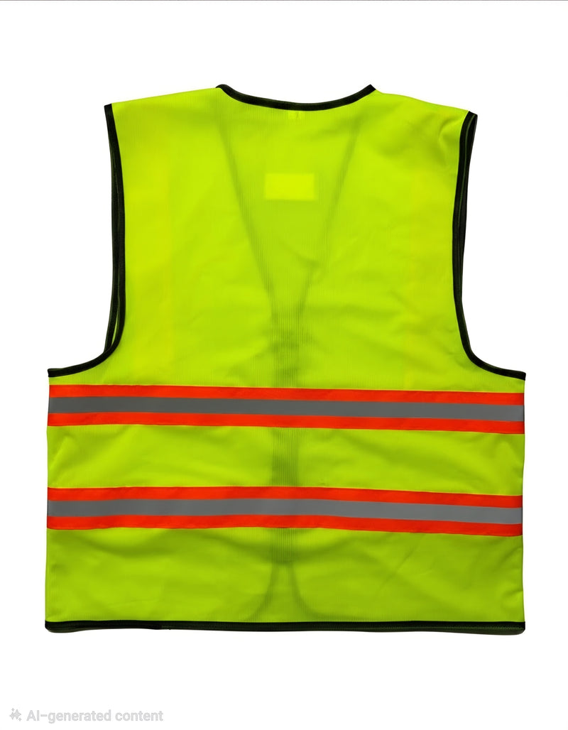 MSV-023 Contrast High Reflection Safety Vest | Lightweight 120 GSM Mesh Hi-Vis Waistcoat