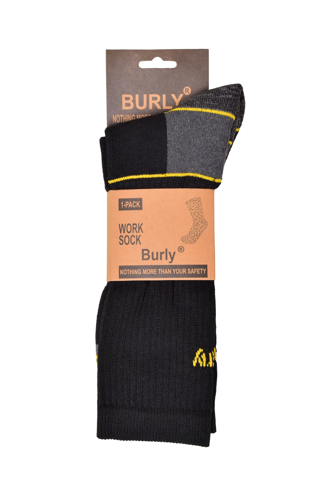 Burly Heavy-Duty Industrial Work Socks | Cushioned Safety Socks