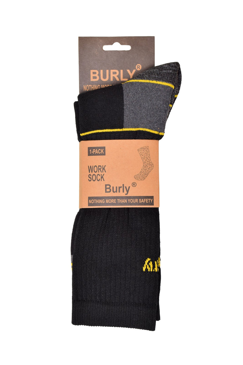 Burly Heavy-Duty Industrial Work Socks | Cushioned Safety Socks